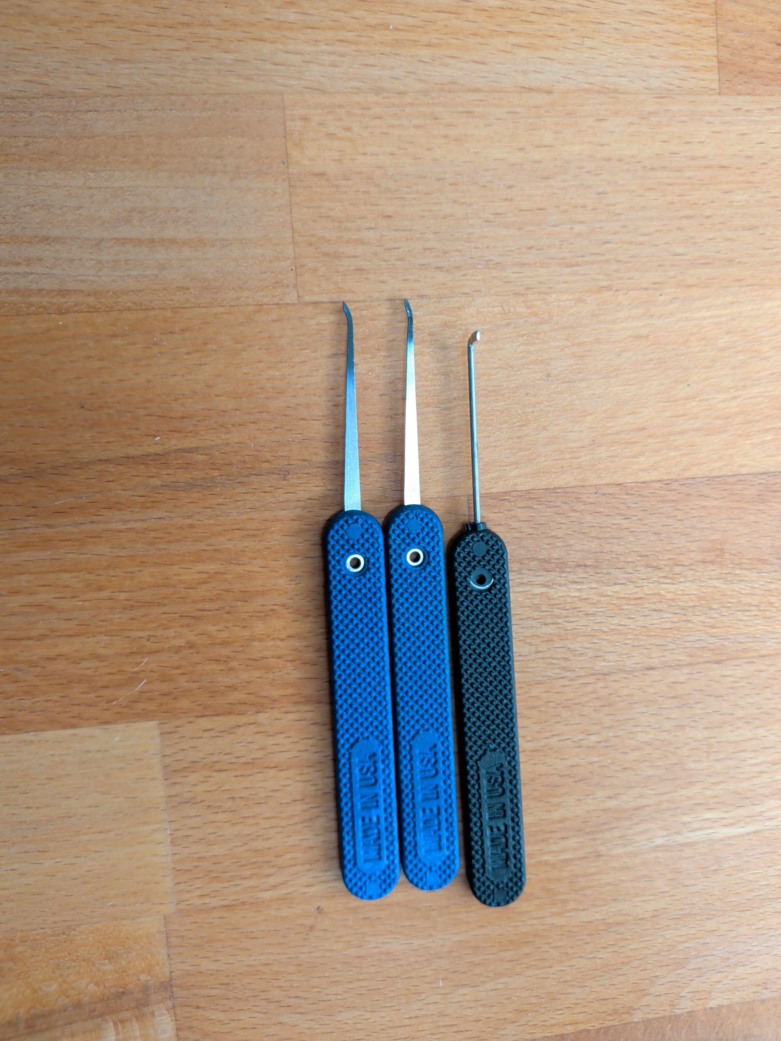 3er Set - Peterson Picks & Bypass Tool (gebraucht)
