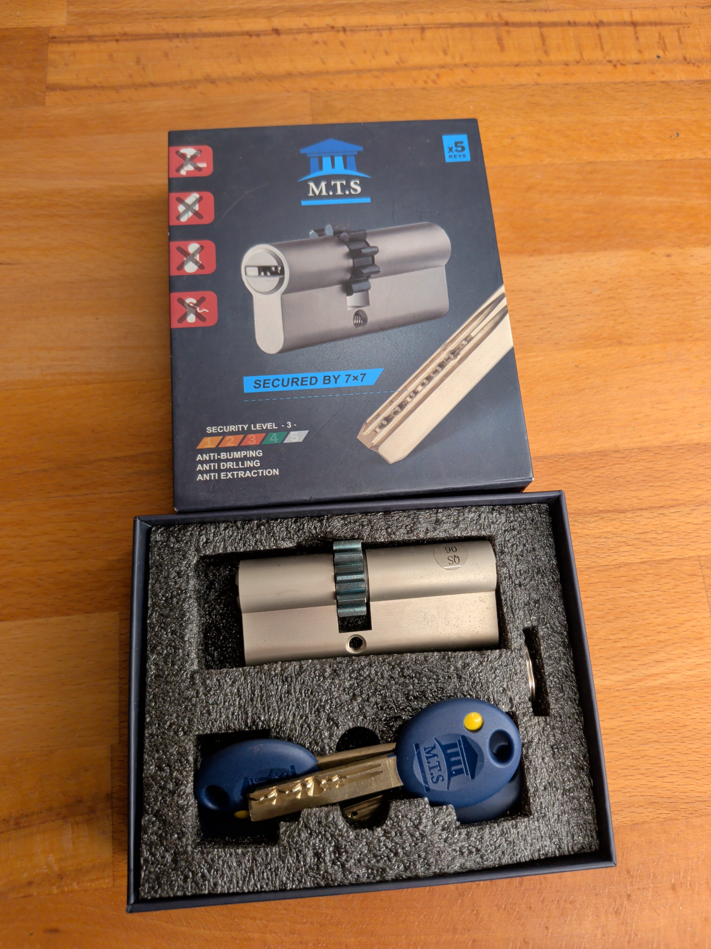 MTS (ähnlich wie Mul-T-Lock 7x7) Europrofil-Doppelzylinder