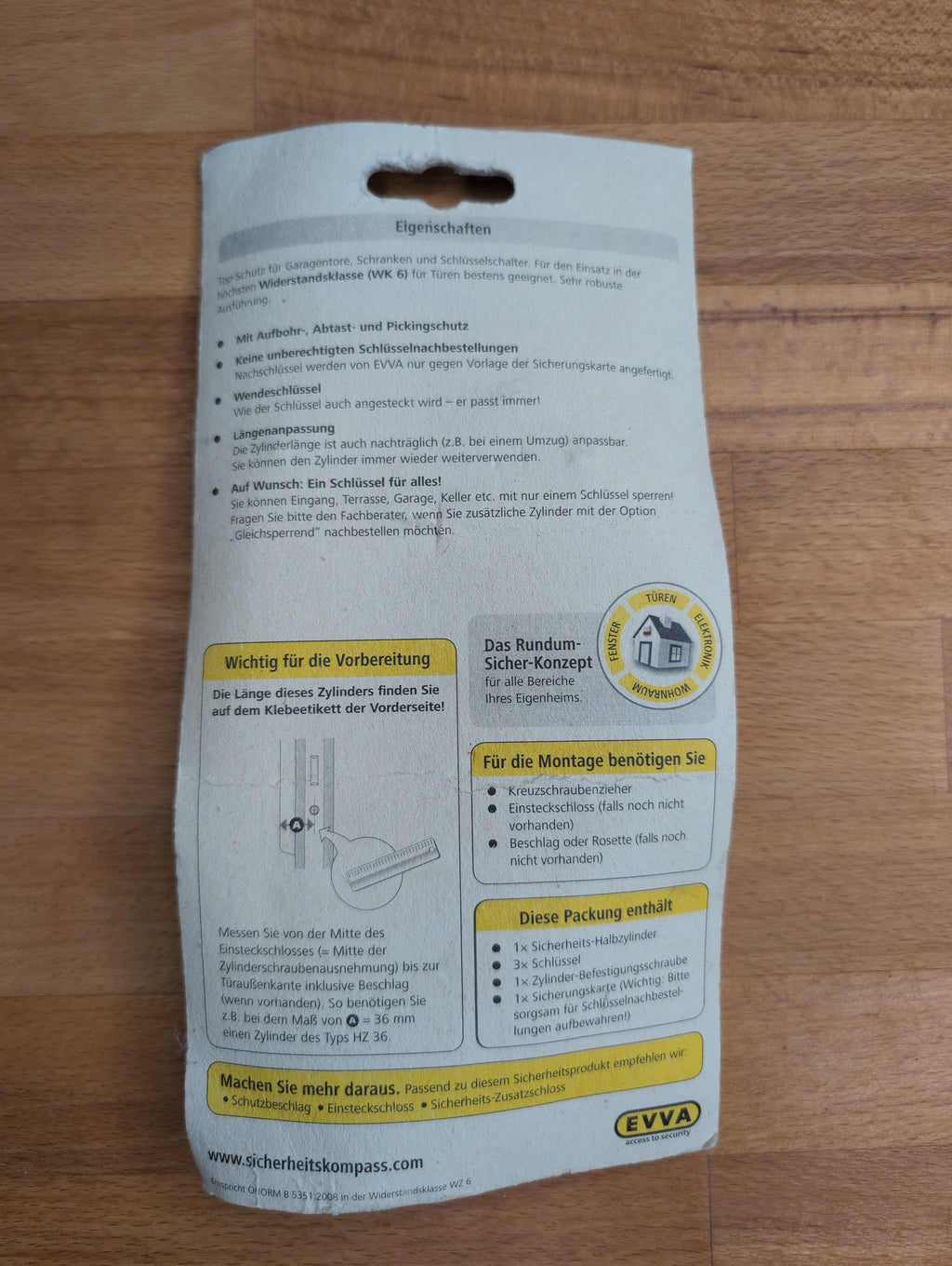 Evva Dual (DS) - Europrofil-Halbzylinder in 32mm/10mm