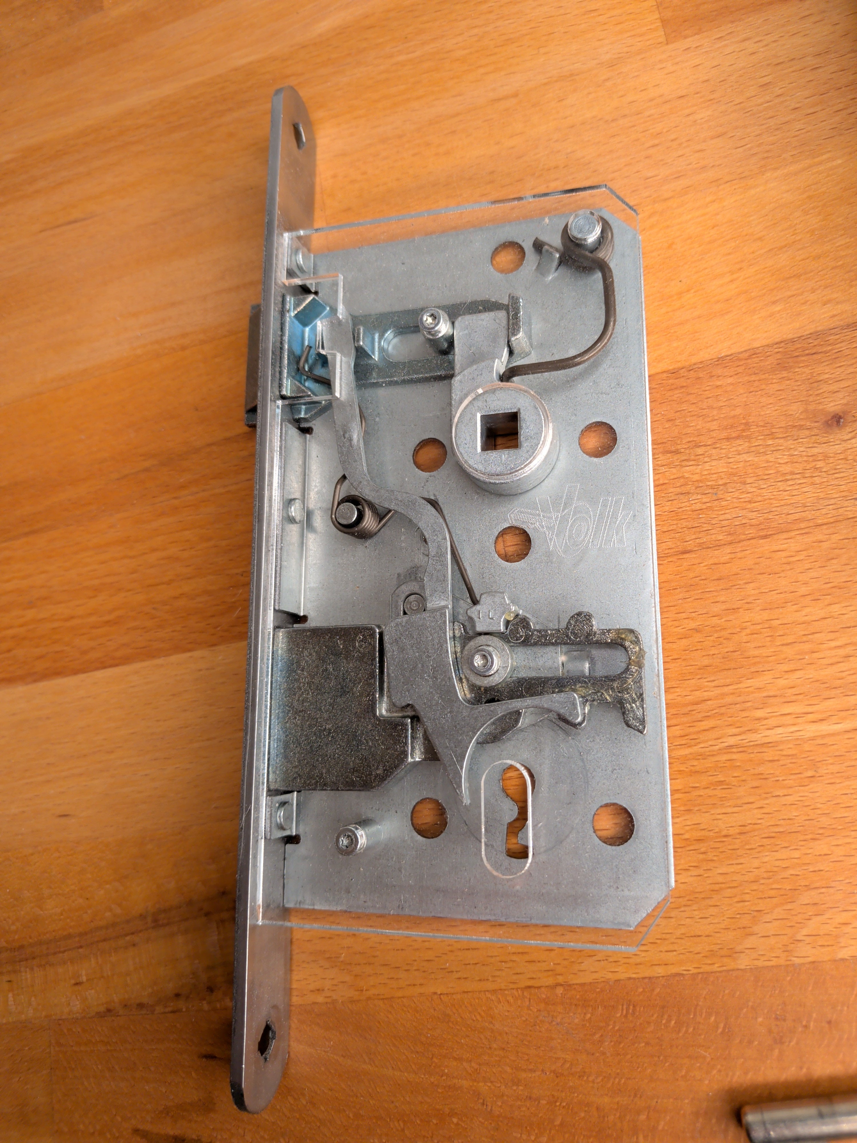 Bever Plexiglas-Buntbartschloss Präsentationsmodell