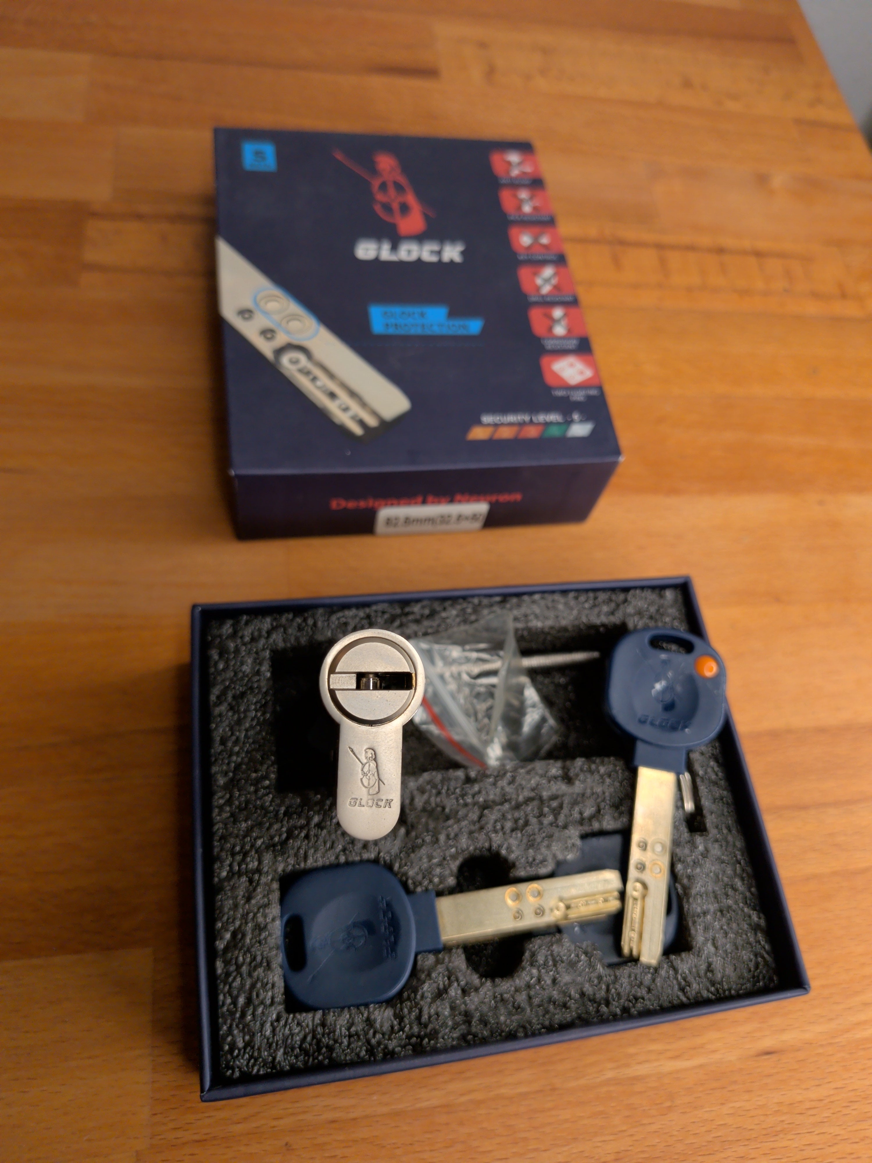 Glock Pin-in-Pin Bohrmuldenschloss ähnlich Mul-T-Lock