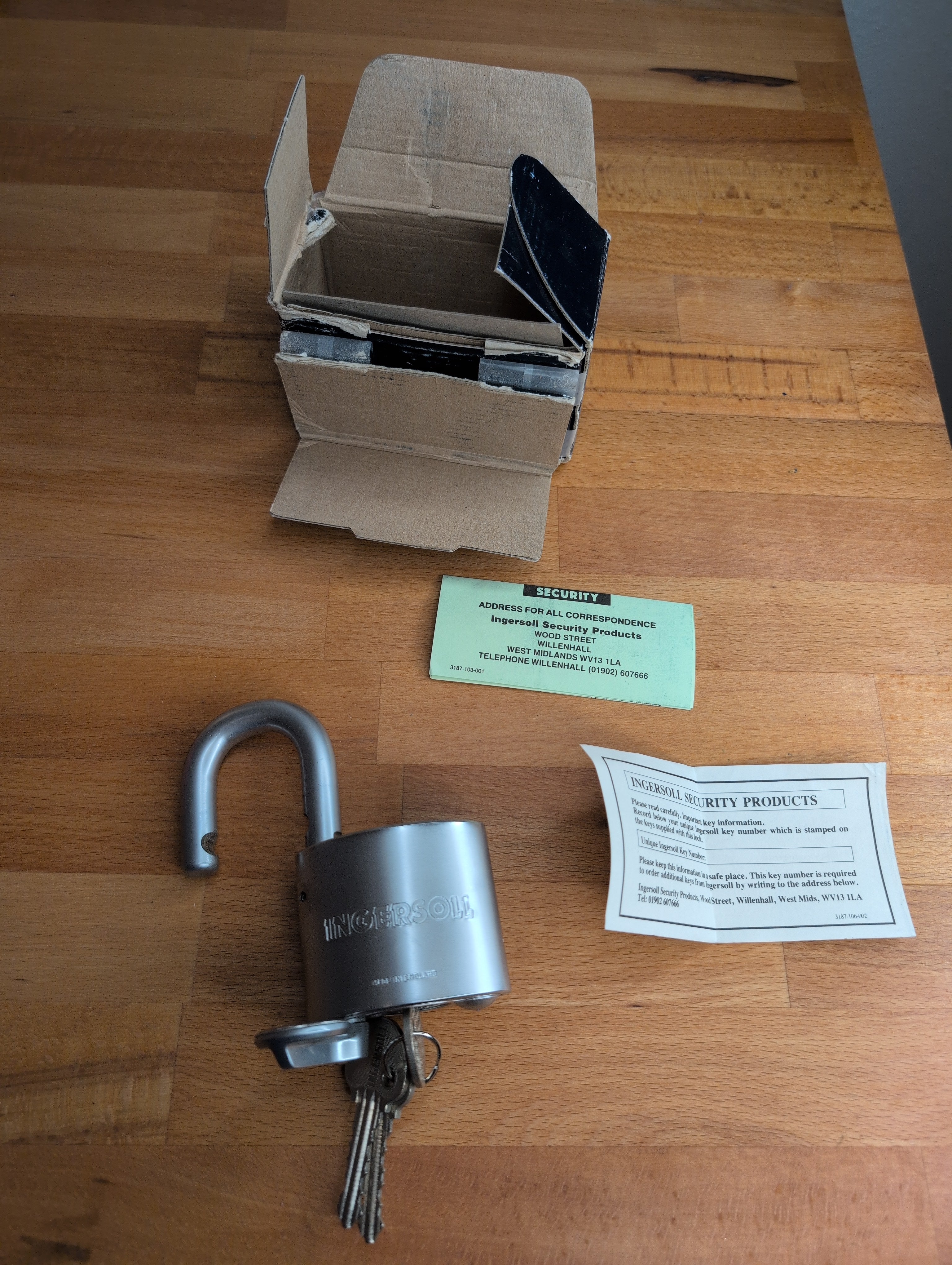 Ingersoll 700 - Vorhängeschloss (gebraucht)