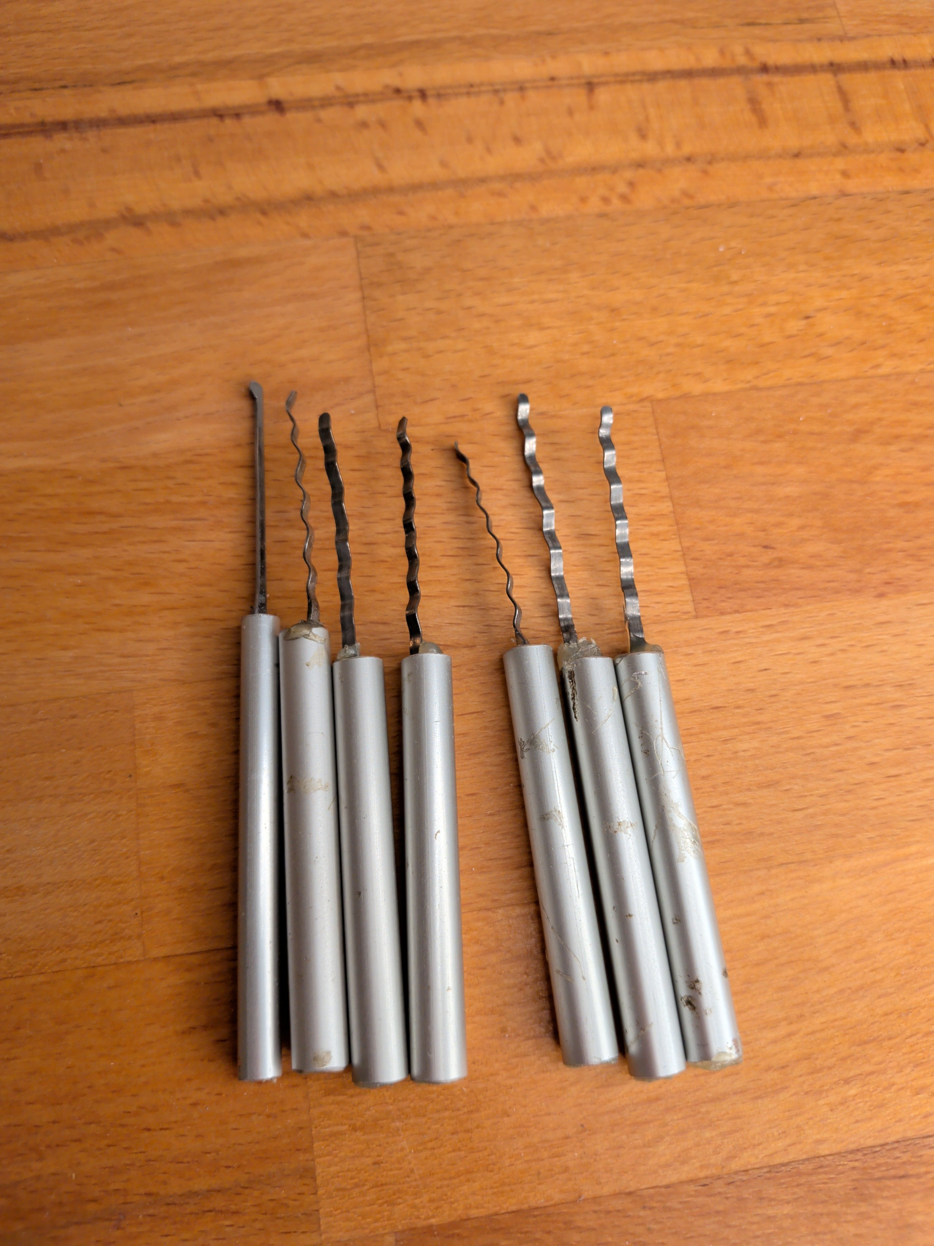 Bohrmulden-Rakingpicks selbstgebaut (gebraucht)