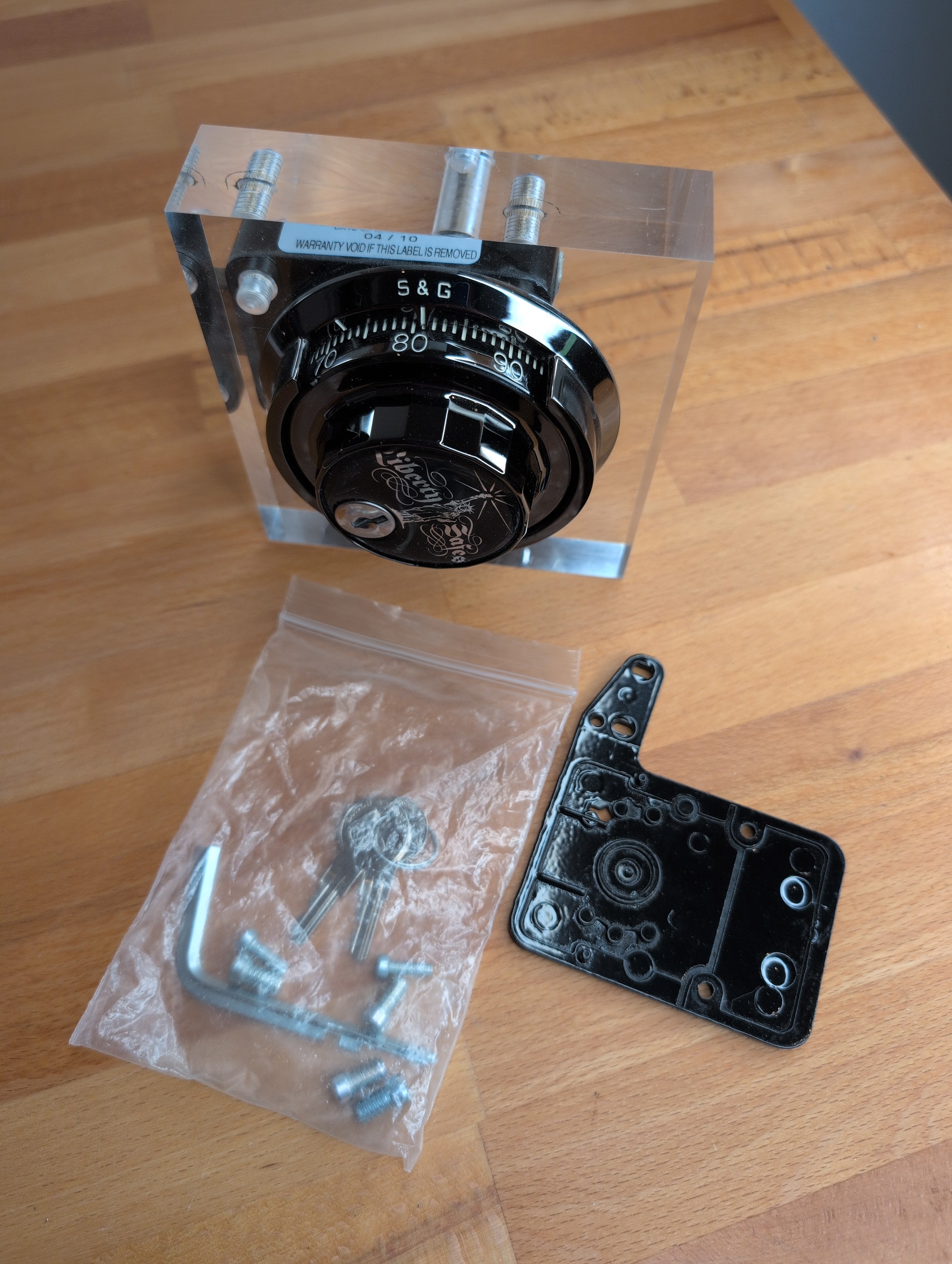 Sargent Greenleaf (S&G) 6730 Tresorschloss ZKS Plexiglasmodell (gebraucht)