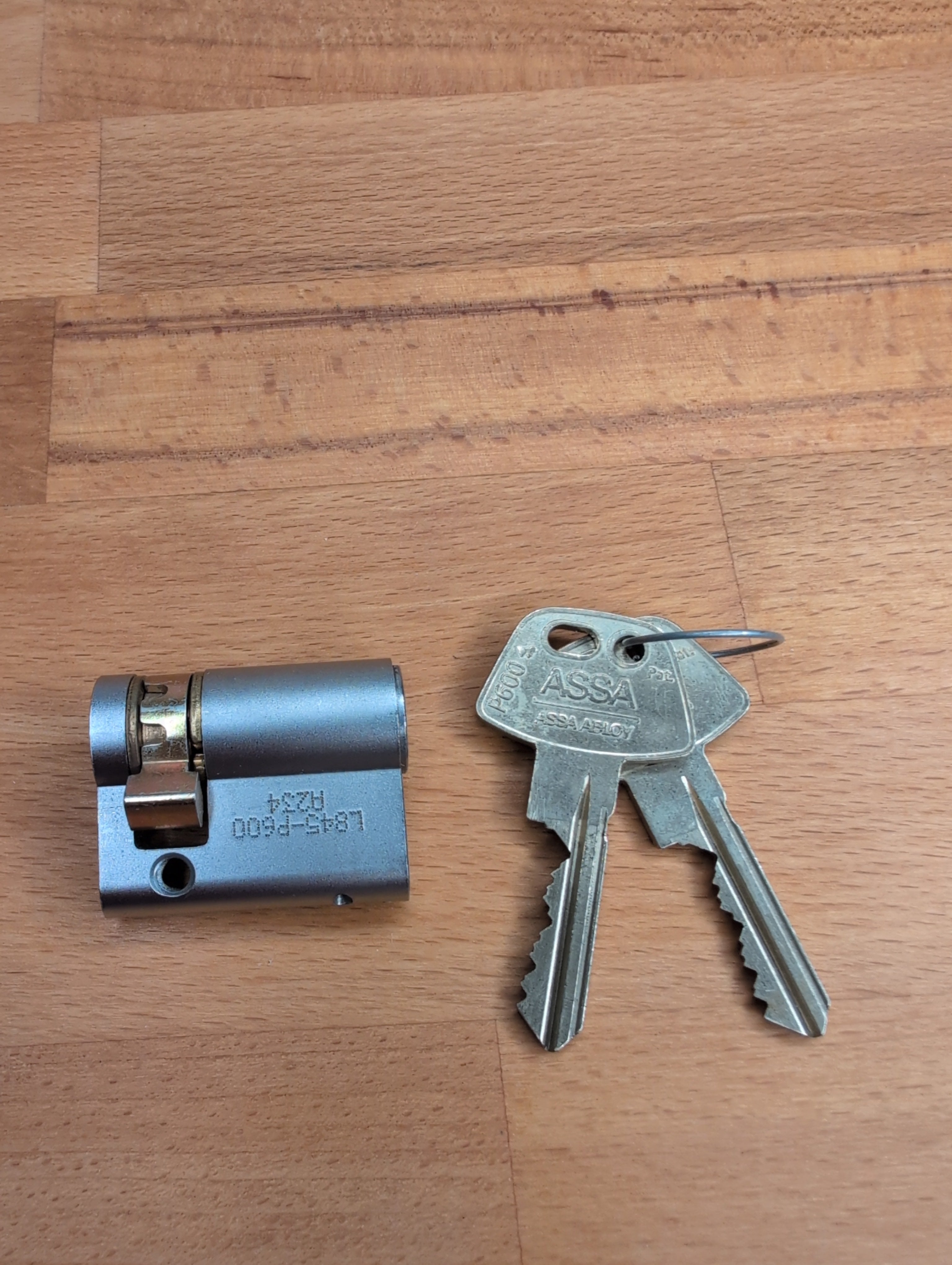 Assa P600 / D12 / Serie 1200 Europrofil-Halbzylinder in 30mm/10mm (gebraucht)