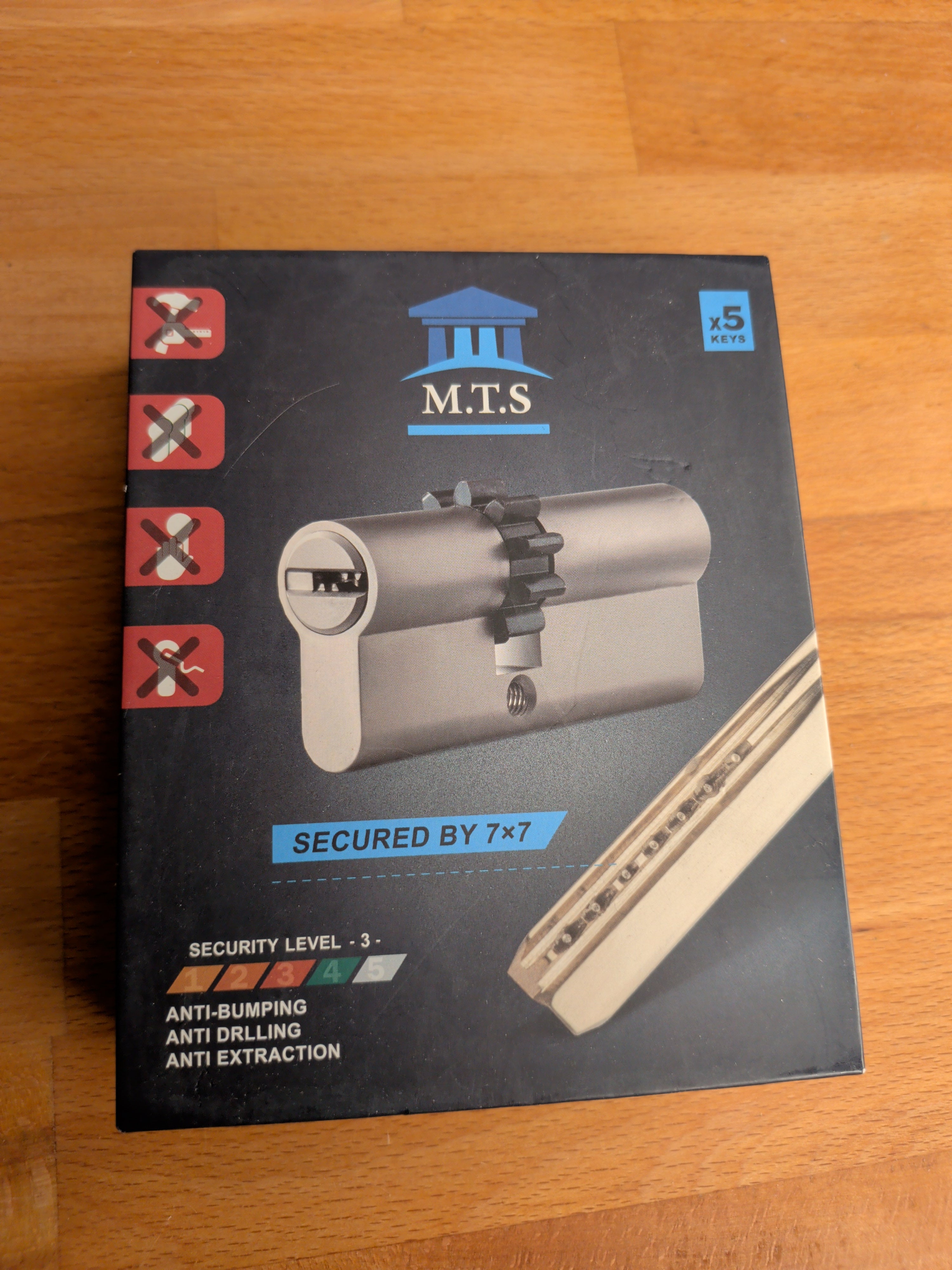 MTS (ähnlich wie Mul-T-Lock 7x7) Europrofil-Doppelzylinder