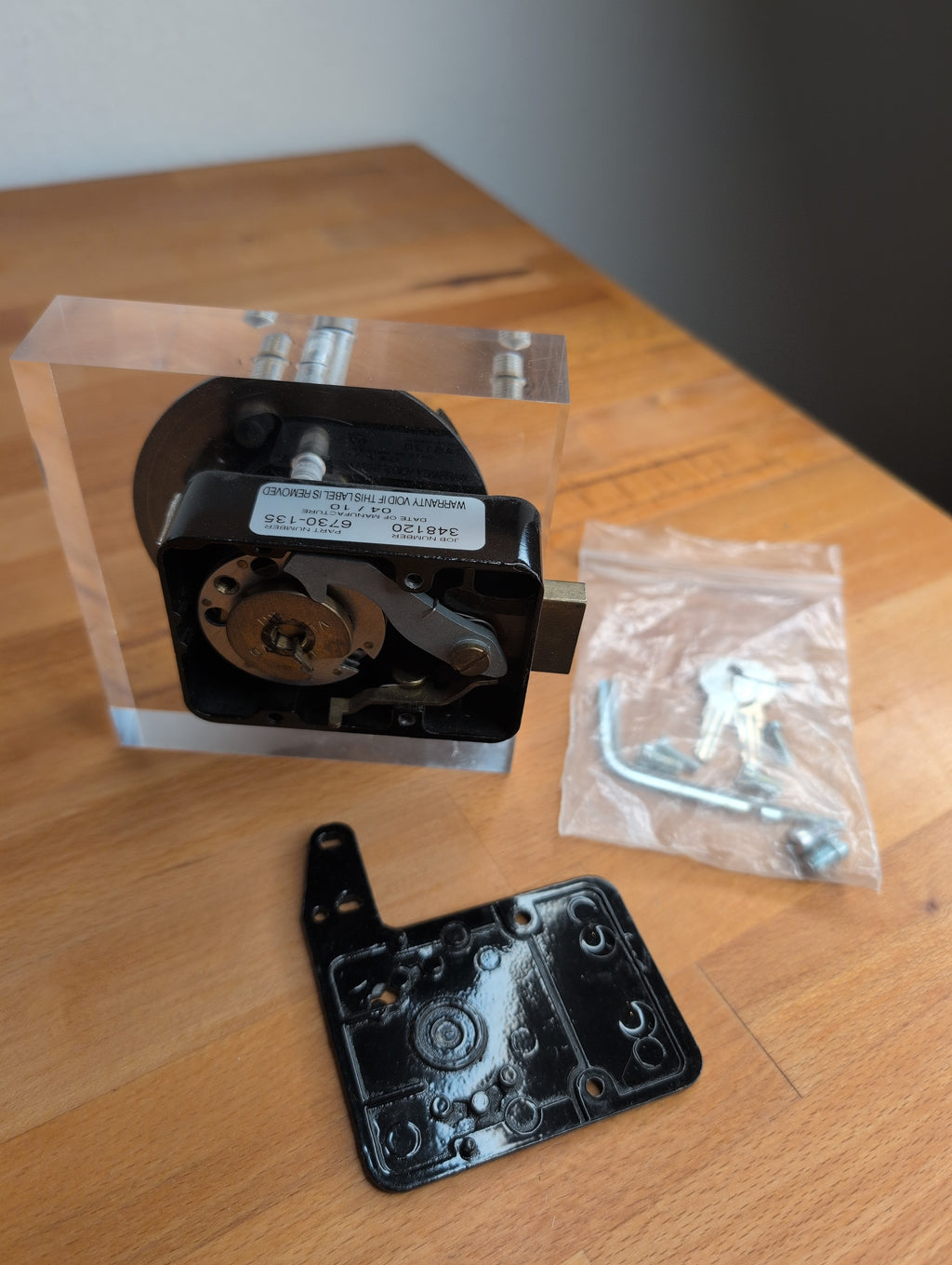 Sargent Greenleaf (S&G) 6730 Tresorschloss ZKS Plexiglasmodell (gebraucht)