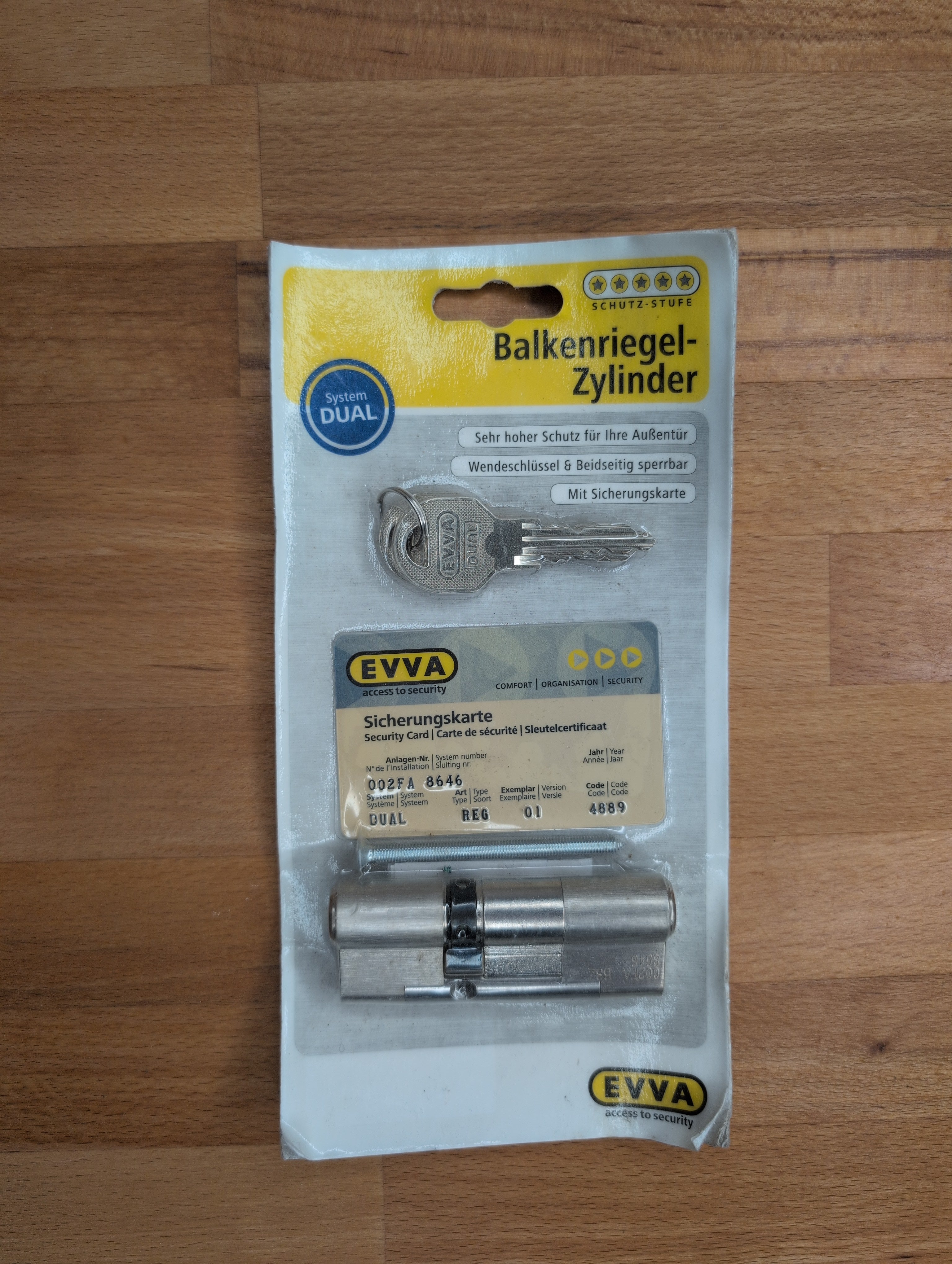 Evva Dual (DS) - Balkenriegelzylinder in 32mm/57mm