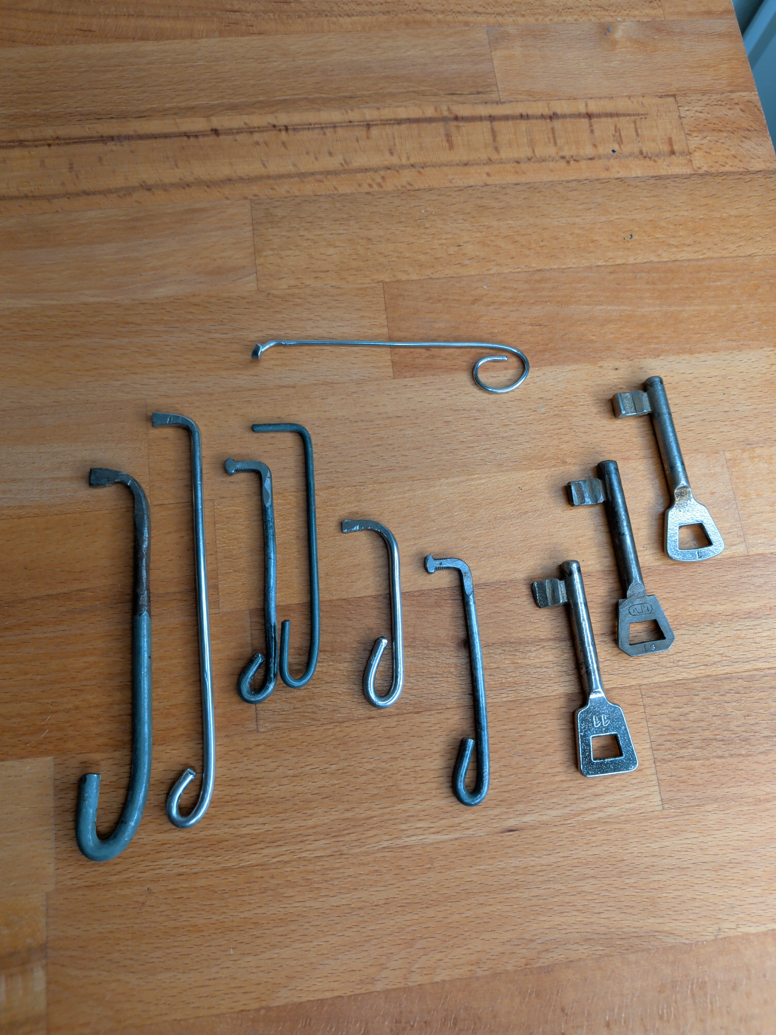 Dietrich-Set zum Öffnen von Buntbartschlössern (gebraucht)